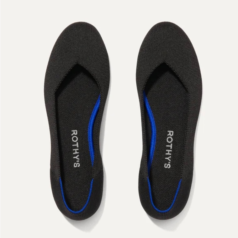 Rothy’s round toe black flat